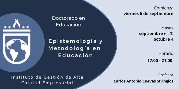 0724 septiembre24 DOE Epistemología y Metodología en Educación VI2