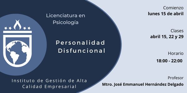 0123 abril24 PSIC Personalidad Disfuncional LUN13